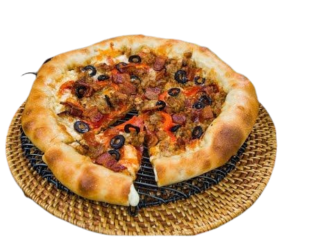 Stuff Crust Kabab Pizza